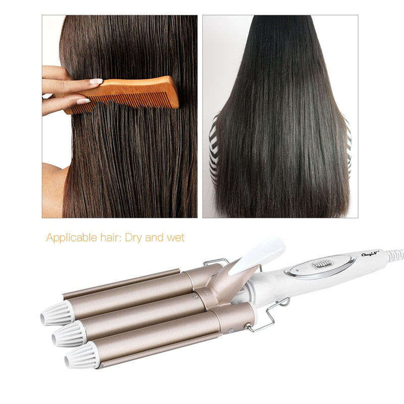 TRIPLO 3 Barrel Hair Styler - wonoveeTRIPLO 3 Barrel Hair Styler - wonovee  